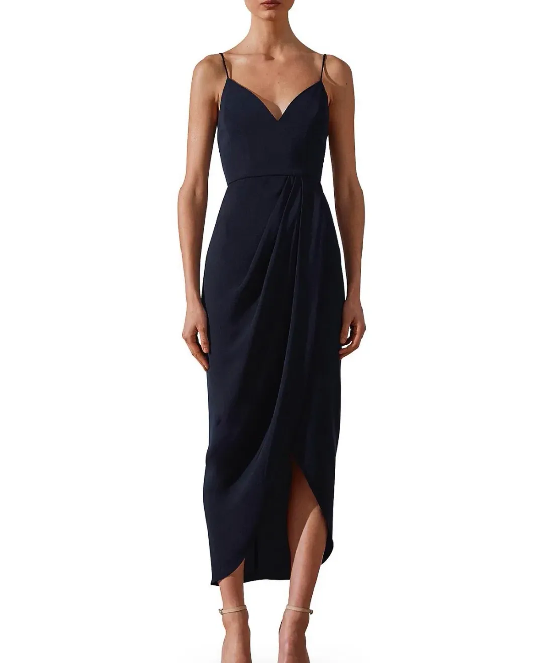Shona Joy Core Cocktail Midi Dress, size 6 for rent on The Volte - main image