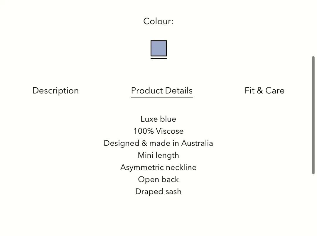 ARCINA ORI FERNANDA DRESS BLUE IN S for rent on The Volte - main image