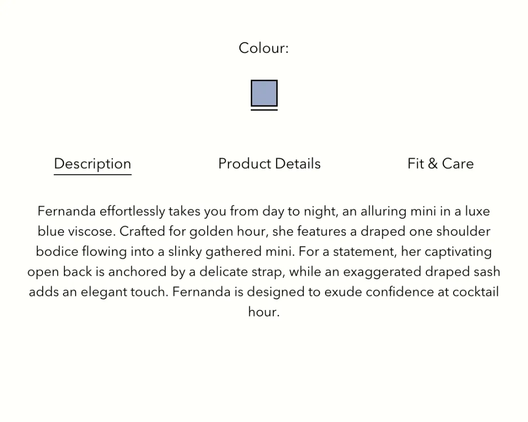 ARCINA ORI FERNANDA DRESS BLUE IN S for rent on The Volte - main image