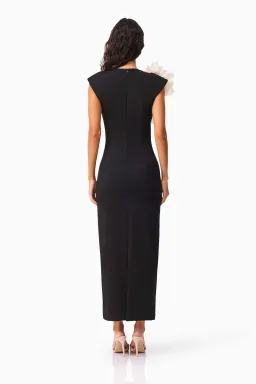 Elliatt Zahara V-Neck Gown in Black for rent on The Volte - image 4