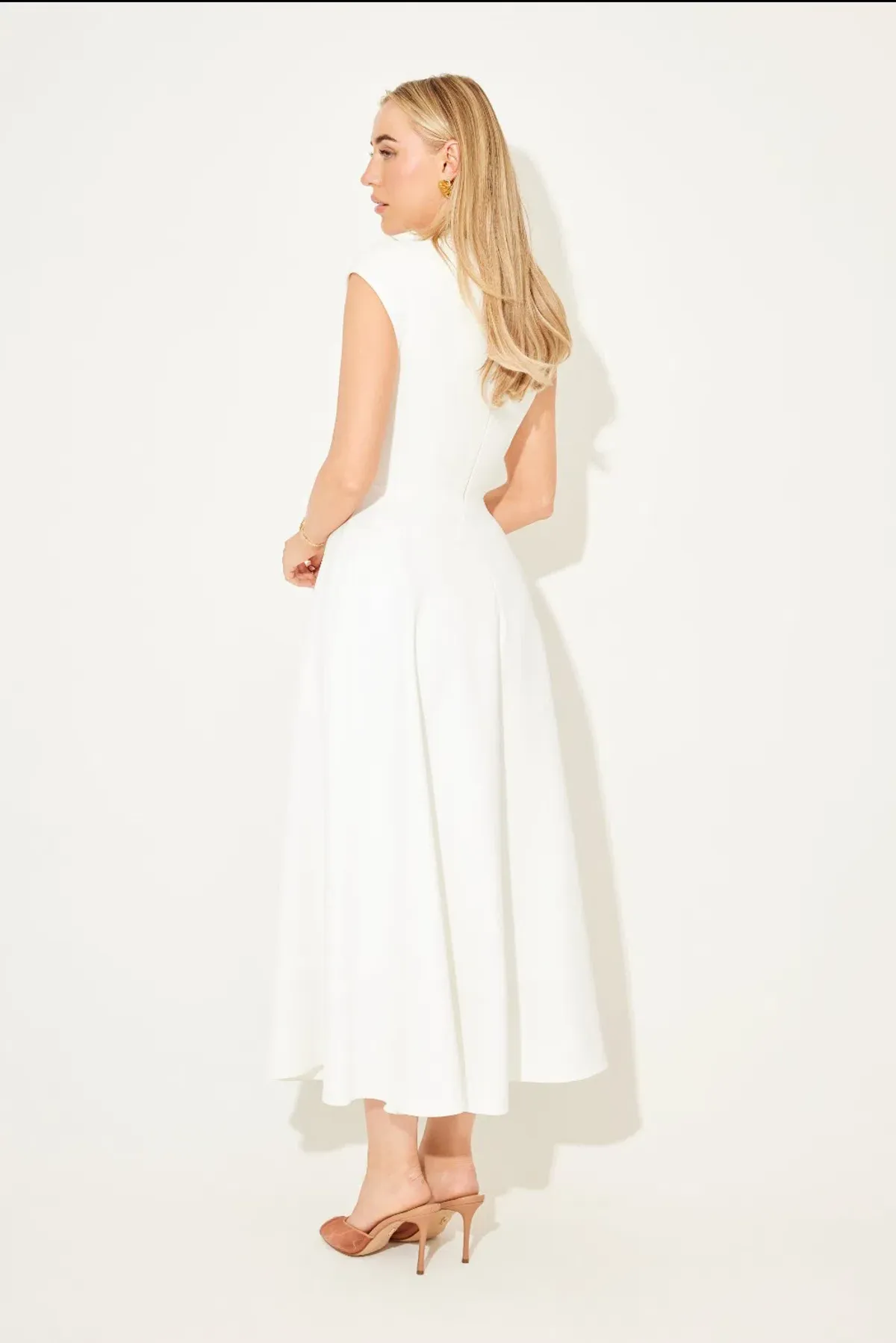 Odd Muse Cap Sleeve Midi Dress AU10 - Image 4