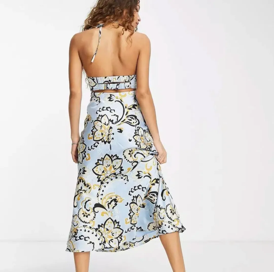 Emory Park blue dress size small for rent on The Volte - main image