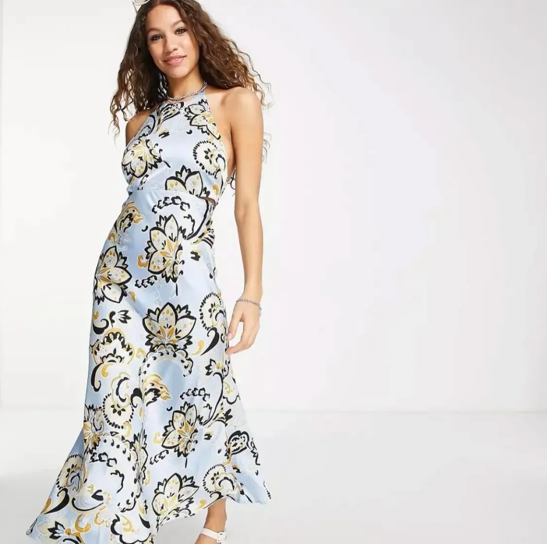 Emory Park blue dress size small for rent on The Volte - main image