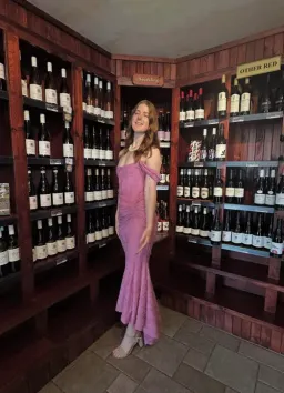 HOUSE OF CB Cesca Rose Pink Floral Maxi Dress Size XS for rent on The Volte - image 5