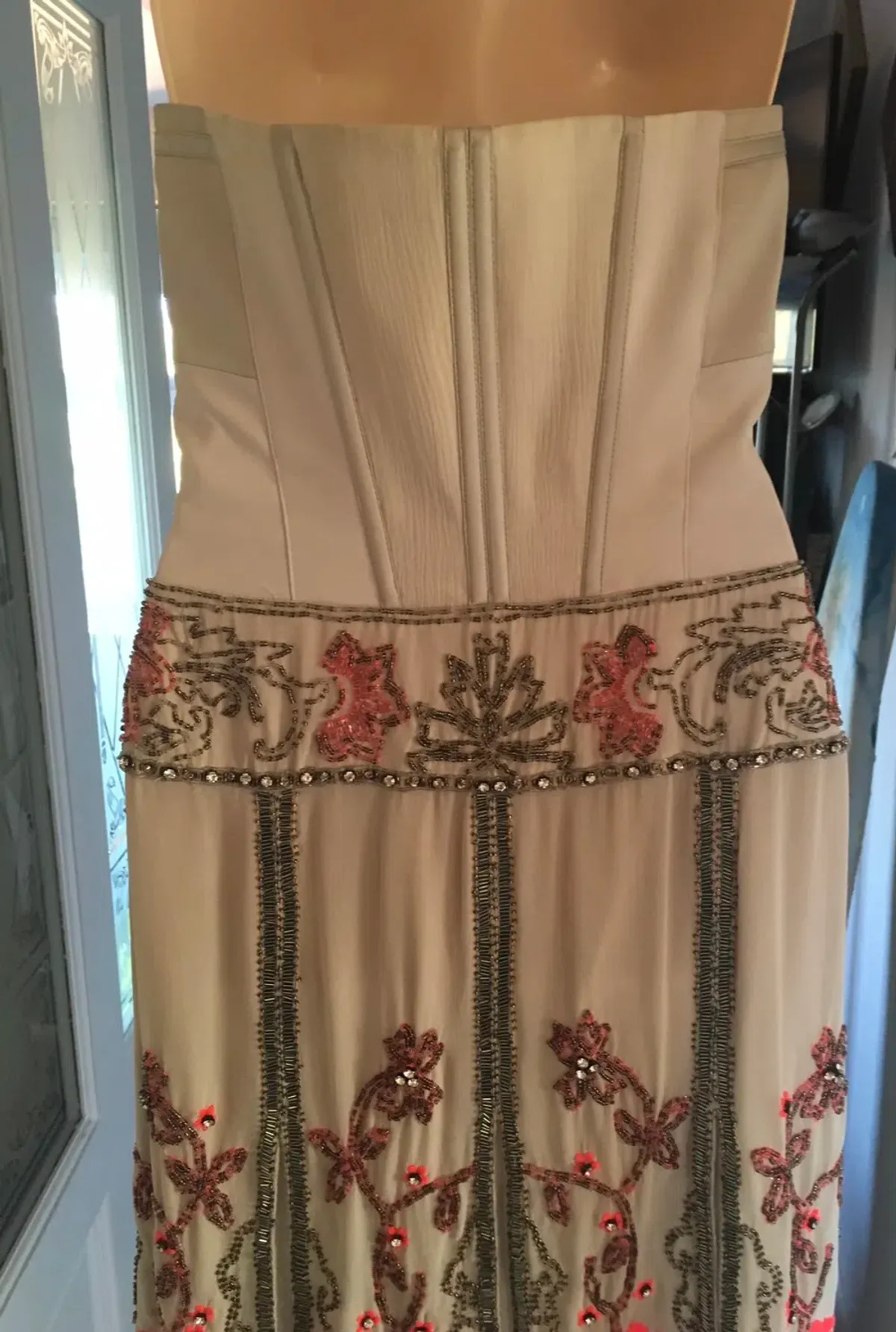 Karen Millen vintage embellished flapper dress with beading size 8 - Image 5