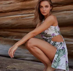 Sonya Moda Palms mini dress size 10 for rent on The Volte - image 2