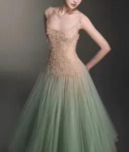 Montsand Mint Ombre Lace Midi Dress Size XS / AU 6 for rent on The Volte - image 3