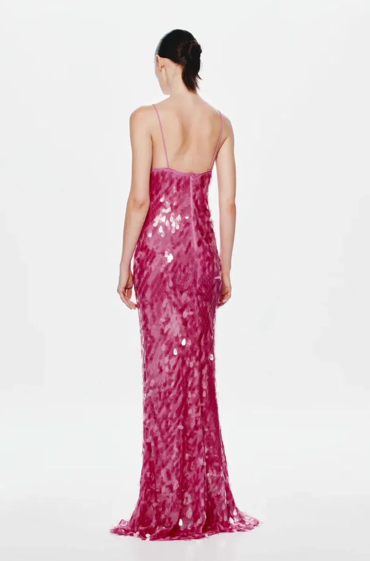 MISHA THE SAPPHIRE SEQUIN DRESS in Fuchsia Pink Size S/AU 8 - Image 2