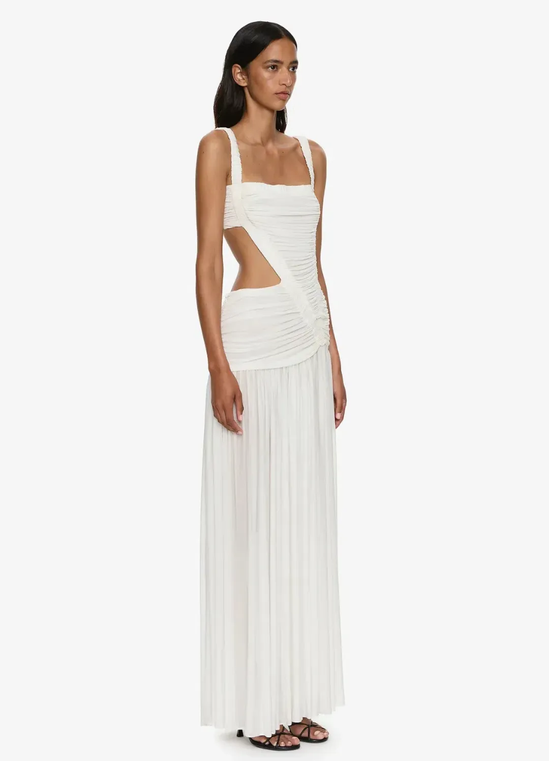 CHRISTOPHER ESBER ORION SEPARATION GOWN IN WHITE AU 8 for rent on The Volte - main image