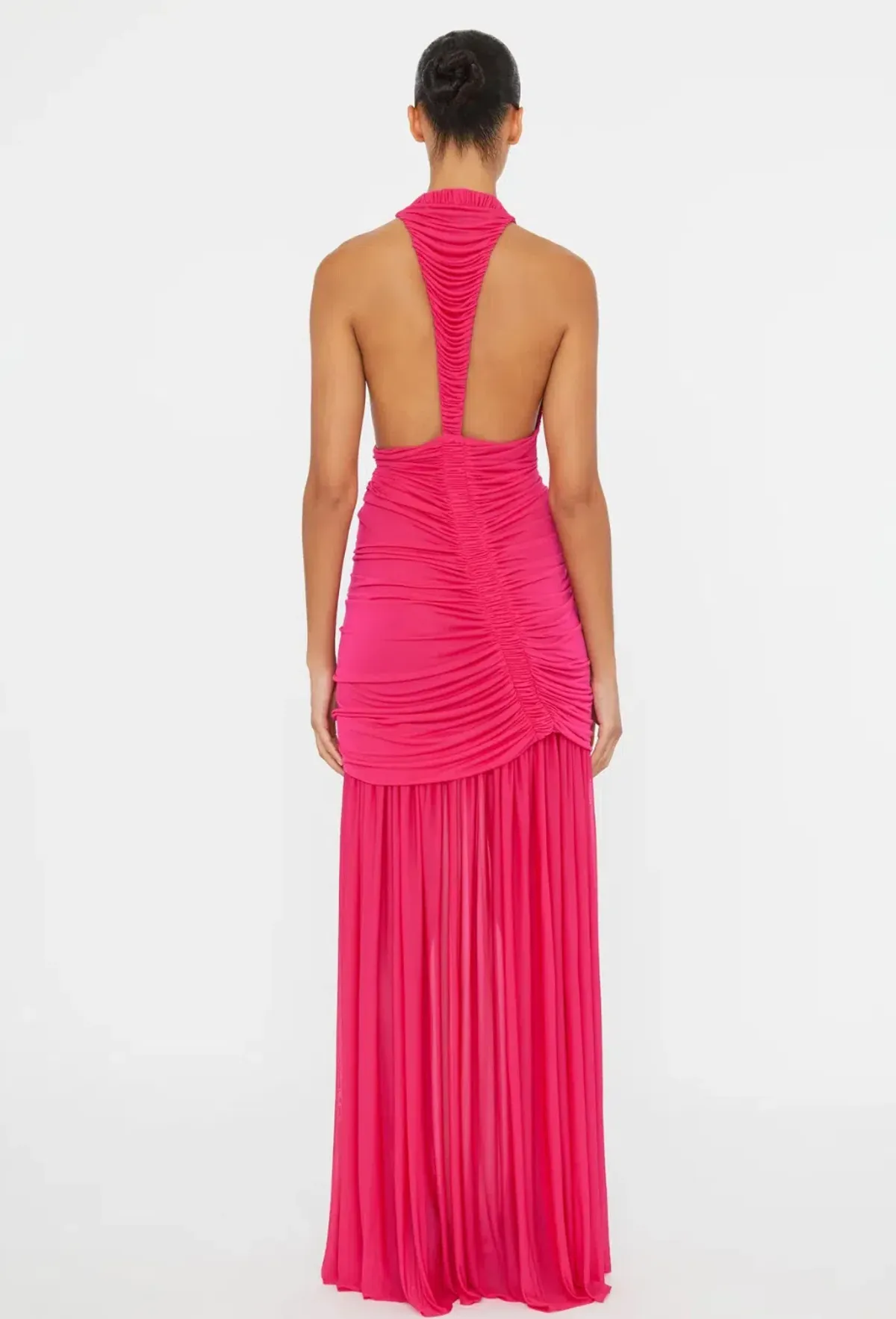 CHRISTOPHER ESBER ORION GOWN IN MAGENTA PINK AU 8 - Image 2