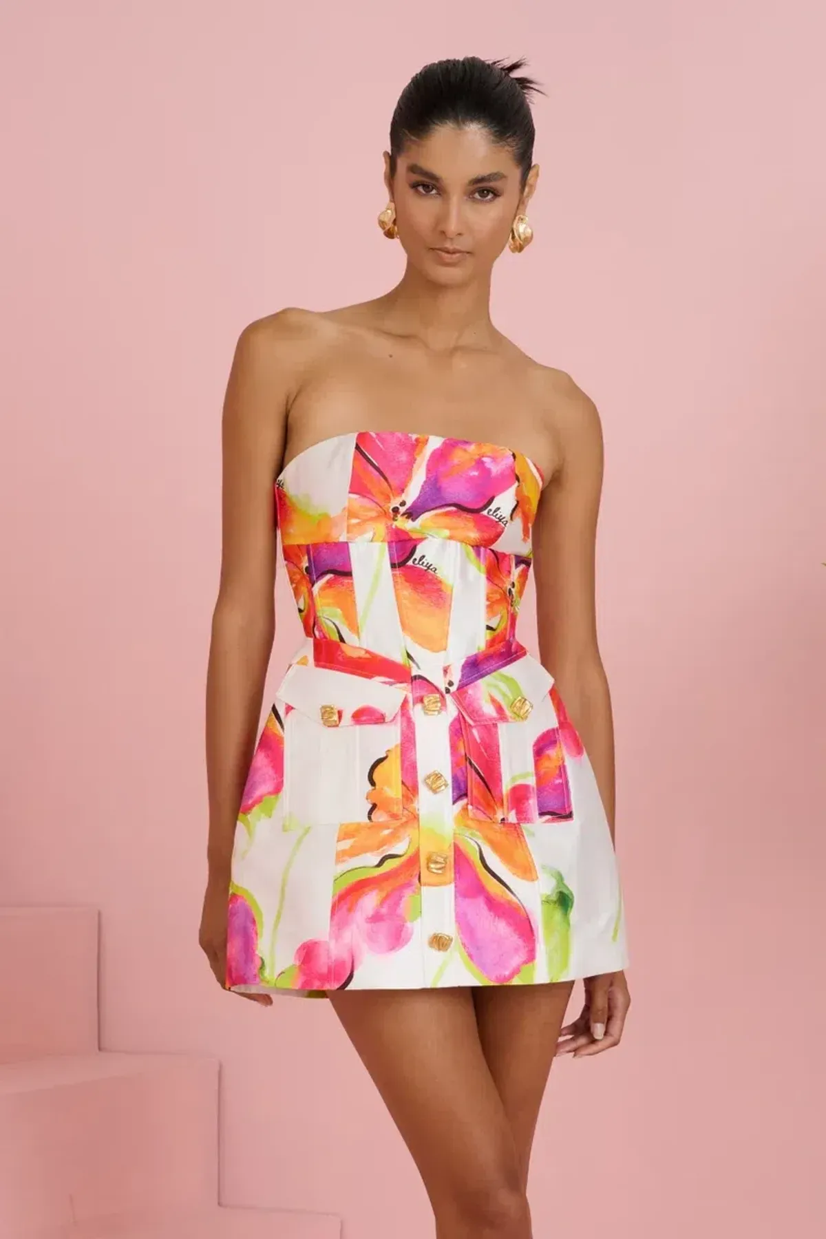 ELIYA THE LABEL Zahida Mini Dress size 6 - Image 1