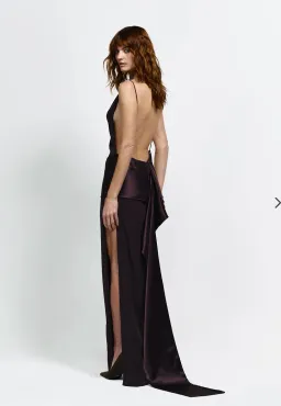 Effie Kats- Ricardo Gown Chocolate size S for rent on The Volte - image 4