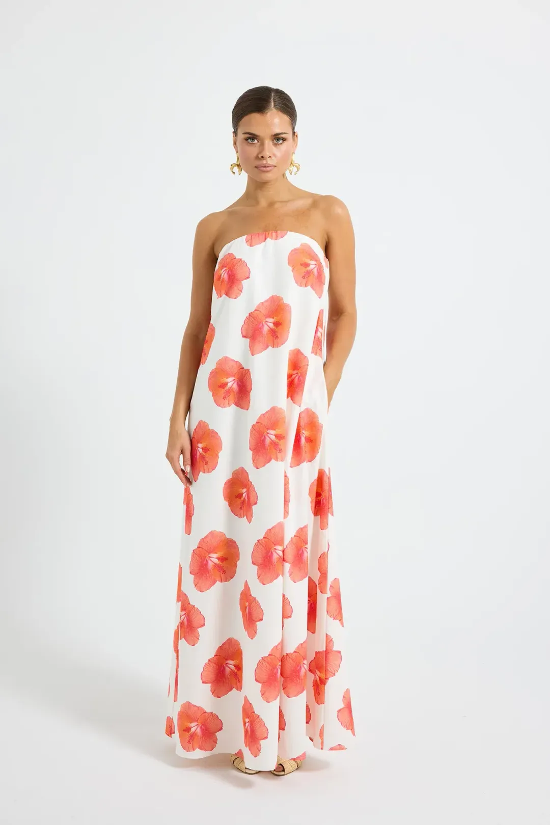Pasduchas Brielle Strapless Maxi Floral Size 10 for rent on The Volte - main image