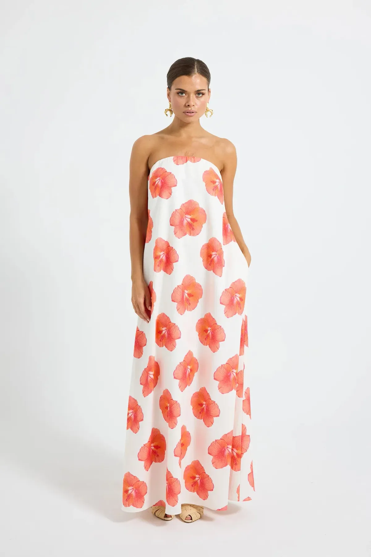 Pasduchas Brielle Strapless Maxi Floral Size 10 - Image 2