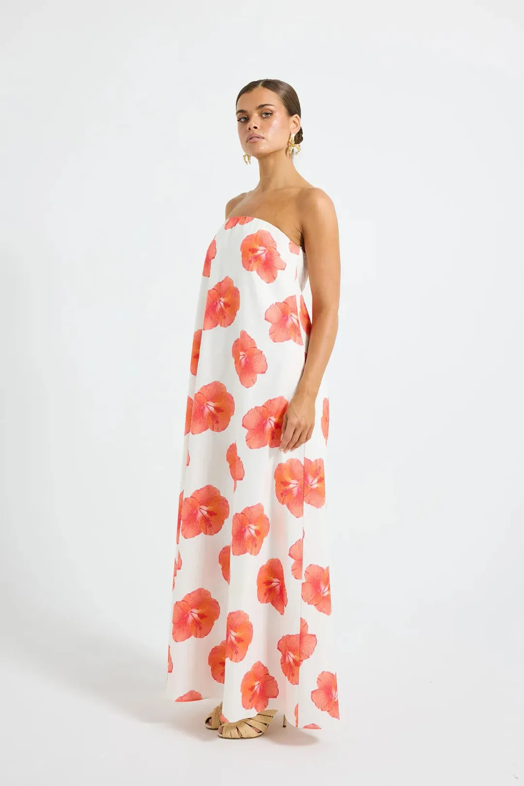 Pasduchas Brielle Strapless Maxi Floral Size 10 for rent on The Volte - main image