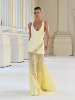 Effie Kats Odessa Maxi Gown in Lemon Size S / AU 8 for rent on The Volte - image 3