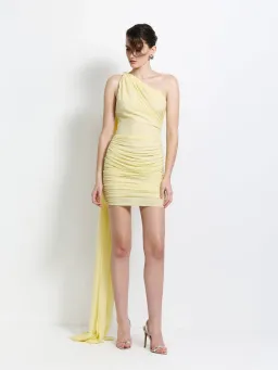 Effie Kats Sabine Mini Dress in Lemon Size S / AU 8 for rent on The Volte - image 1