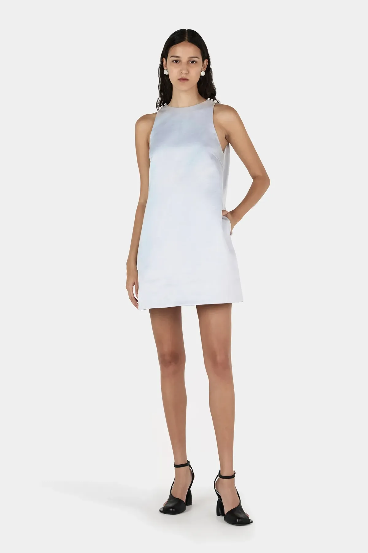 Hansen And Gretel Solstice Mini Dress Glacier Blue Size 8 - Image 3