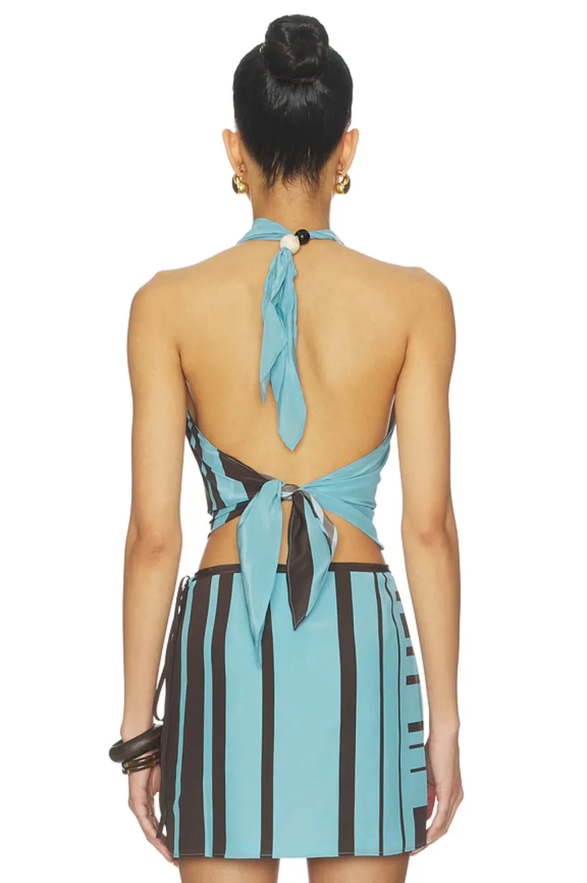 SIR THE LABEL RIOJA HALTER SCARF TOP - Image 2