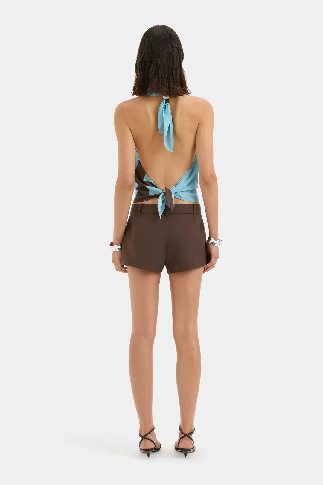 SIR THE LABEL RIOJA HALTER SCARF TOP for rent on The Volte - main image