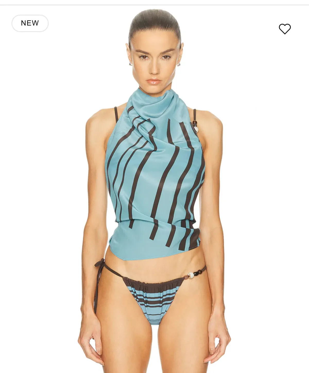 SIR THE LABEL RIOJA HALTER SCARF TOP - Image 1