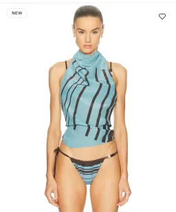 SIR THE LABEL RIOJA HALTER SCARF TOP for rent on The Volte - image 1