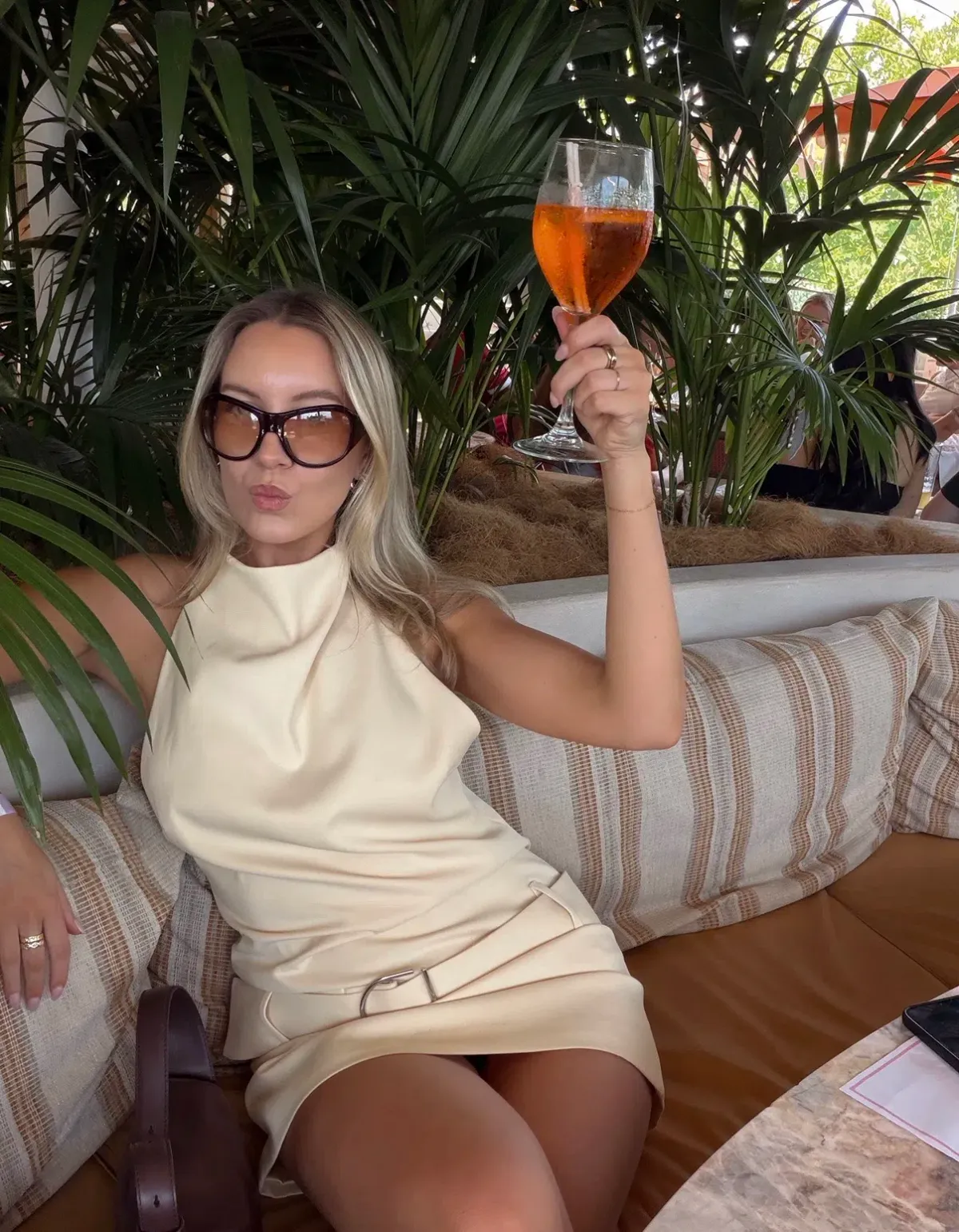 SIR THE LABEL SABINA BELTED MINI DRESS / YELLOW / SIZE 8 - Image 5