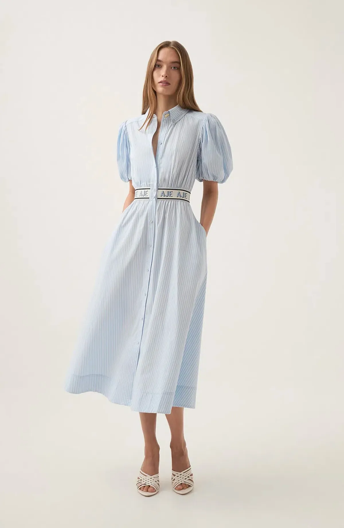 Aje Harling Logo Midi Dress size 8 - Image 1