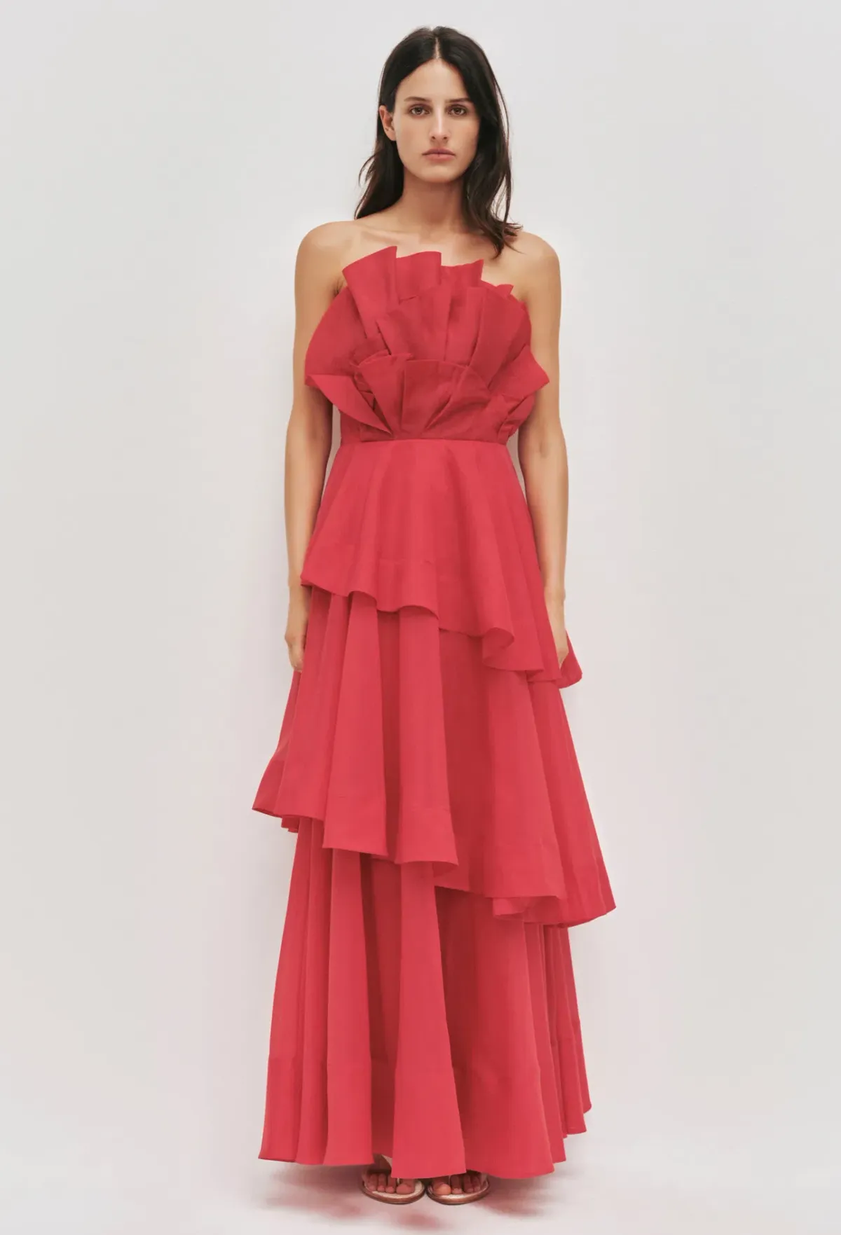 Aje Selestia Gown size 14 Scarlet Red - Image 3