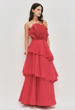Aje Selestia Gown size 14 Scarlet Red for rent on The Volte - image 1