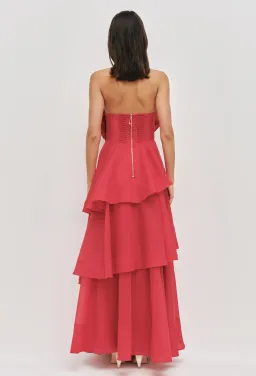 Aje Selestia Gown size 14 Scarlet Red for rent on The Volte - image 4
