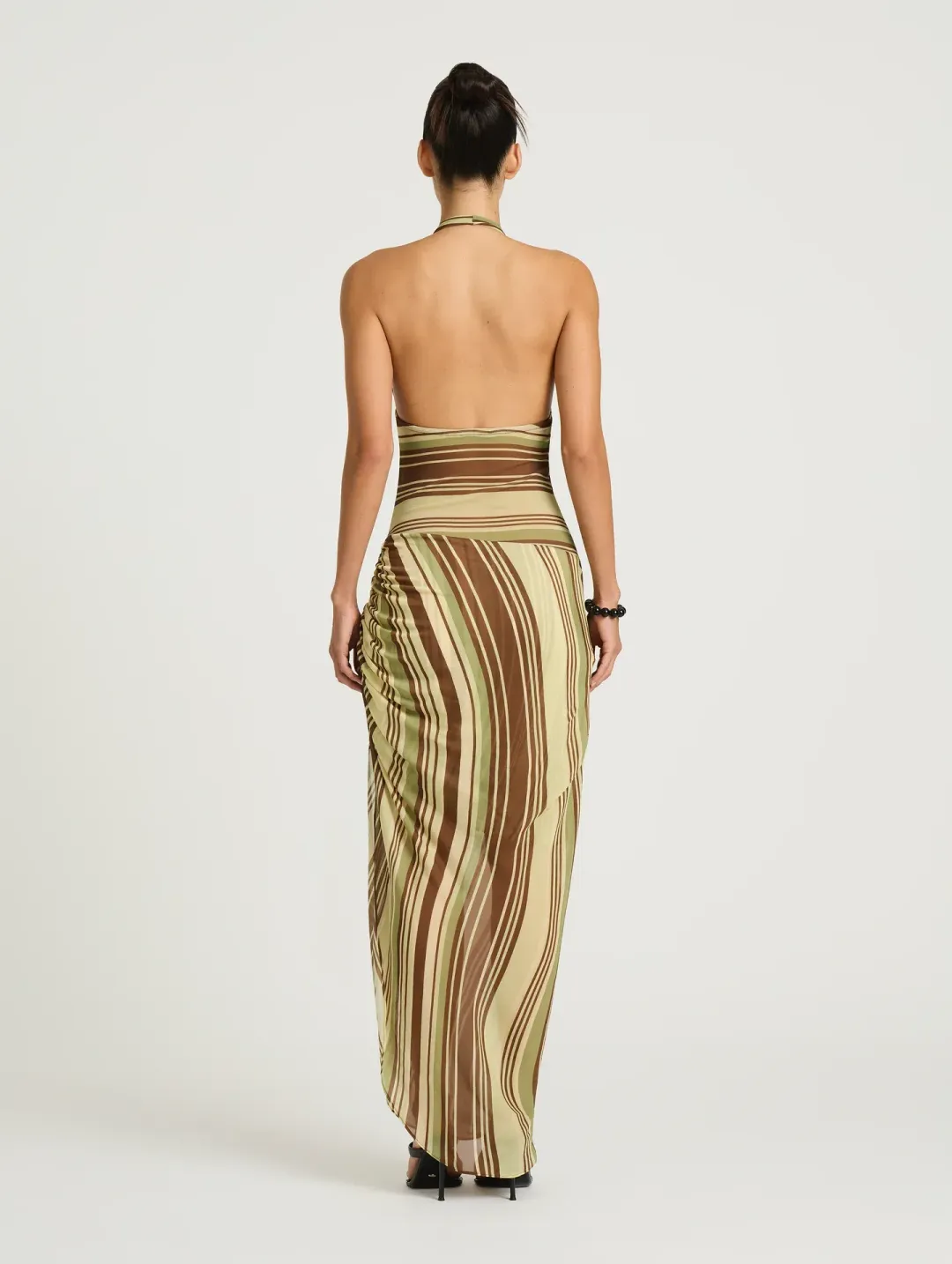 Benni Marnie Maxi Dress size 10 Earth Stripe for rent on The Volte - main image