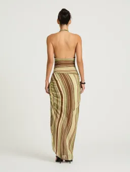 Benni Marnie Maxi Dress size 10 Earth Stripe for rent on The Volte - image 7