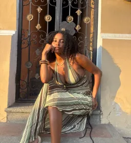 Benni Marnie Maxi Dress size 10 Earth Stripe for rent on The Volte - image 4