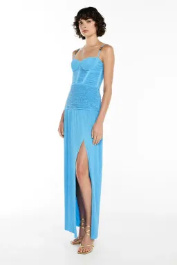 MANNING CARTELL DOUBLE TIME PLEAT DRESS IN CERULEAN BLUE SIZE M / AU 10 for rent on The Volte - image 2