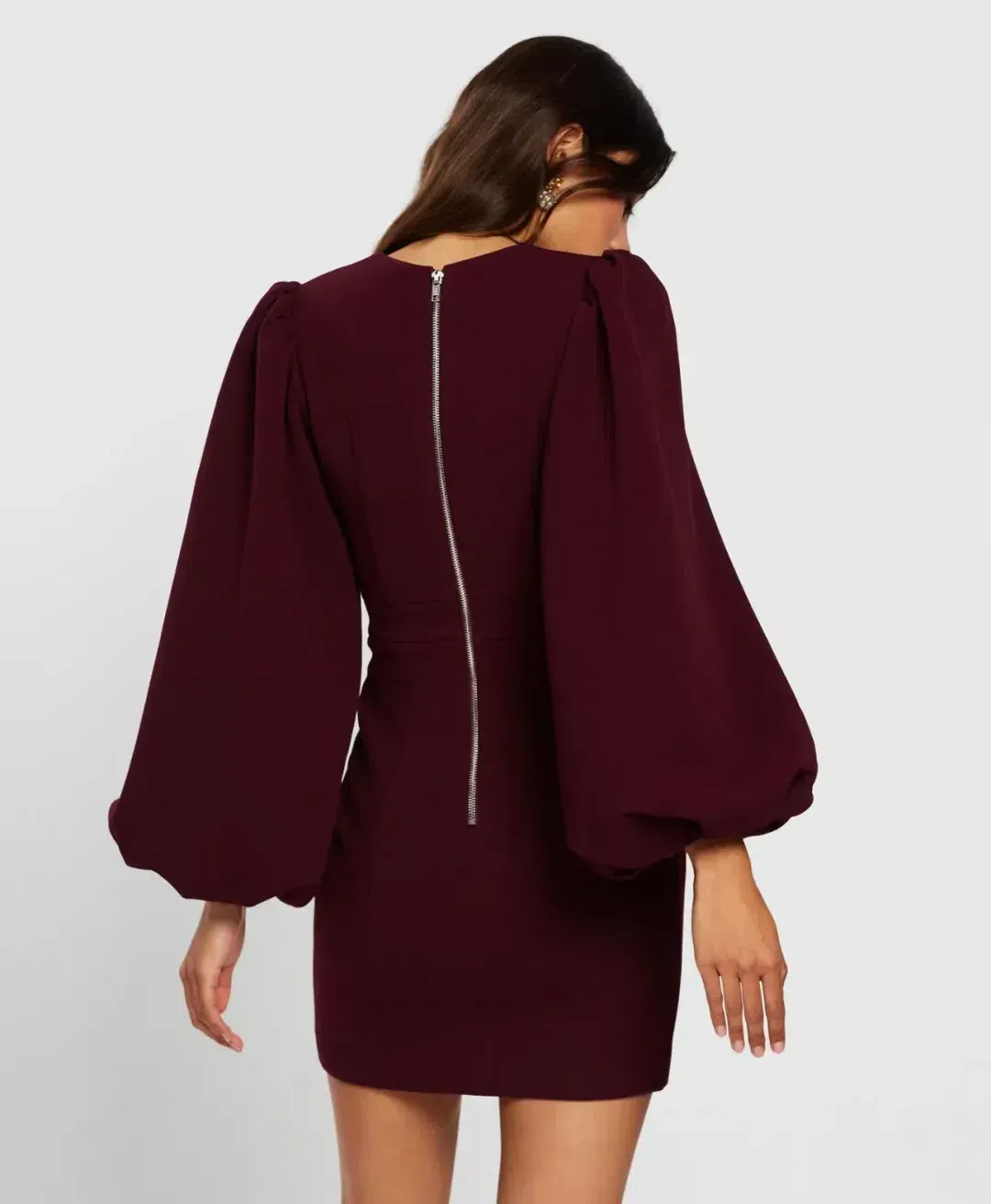 MOSSMAN SEE YOU AGAIN DRESS WINE SIZE 14 for rent on The Volte - main image