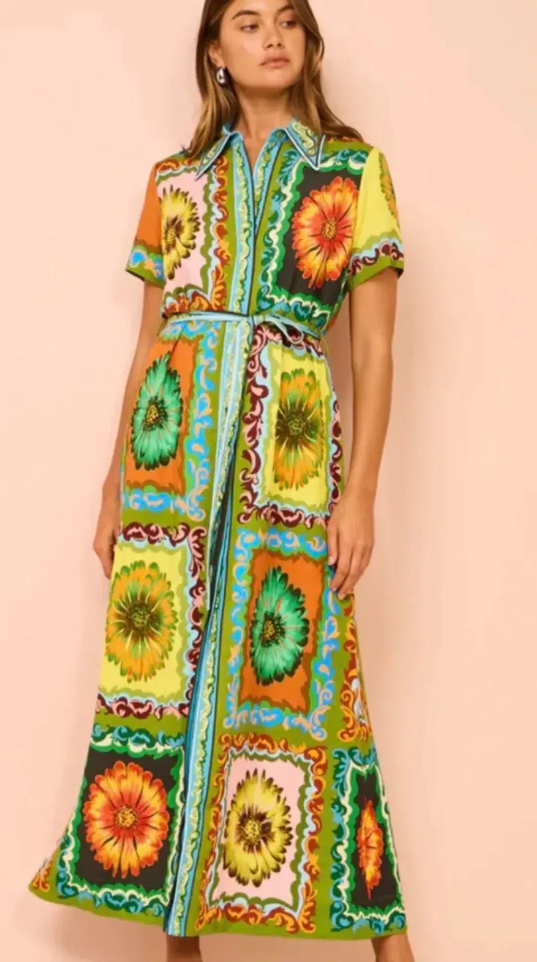 Alemais Disco Daisy Dress size 10 Midi Maxi Dress for rent on The Volte - main image
