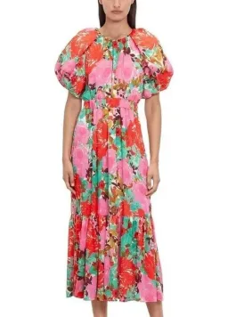 Veronika Maine Floral A-line Pink Size 16 for rent on The Volte - image 1