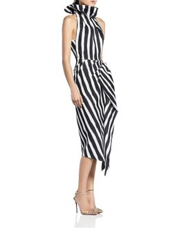 Maticevski Solar Drape Crepe Dress Black Size 12 for rent on The Volte - image 2