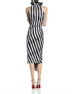 Maticevski Solar Drape Crepe Dress Black Size 12 for rent on The Volte - image 4