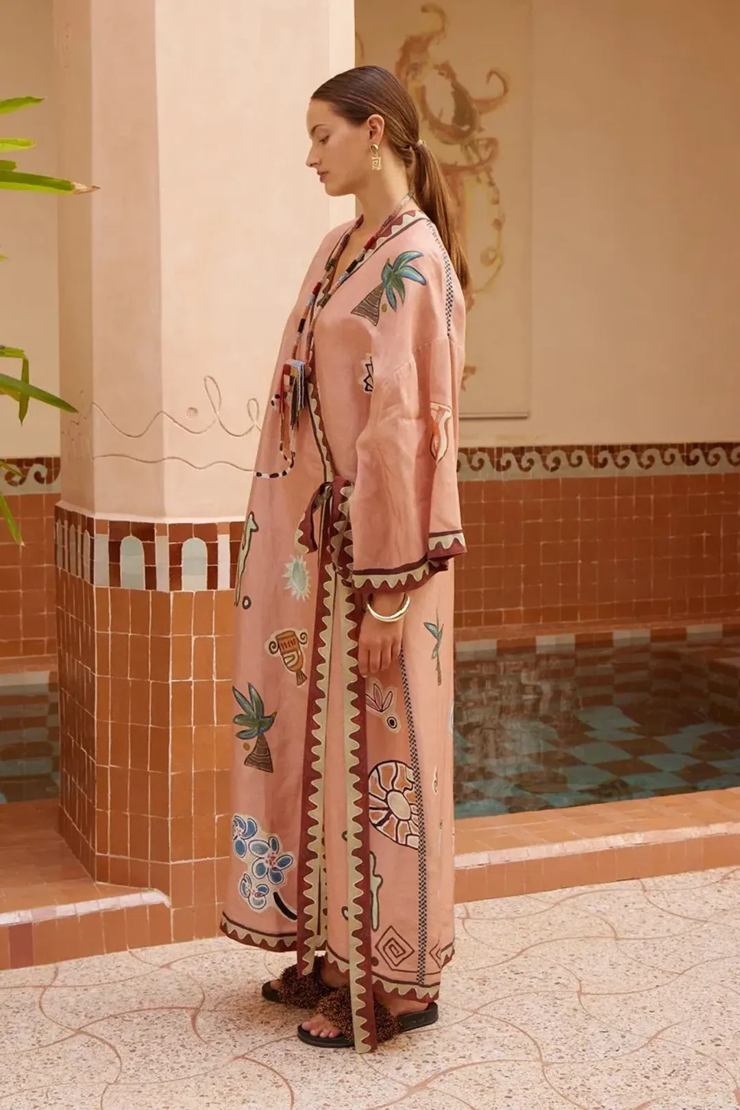 Alemais LAURENCE WRAP MIDI DRESS Size 6 for rent on The Volte - main image