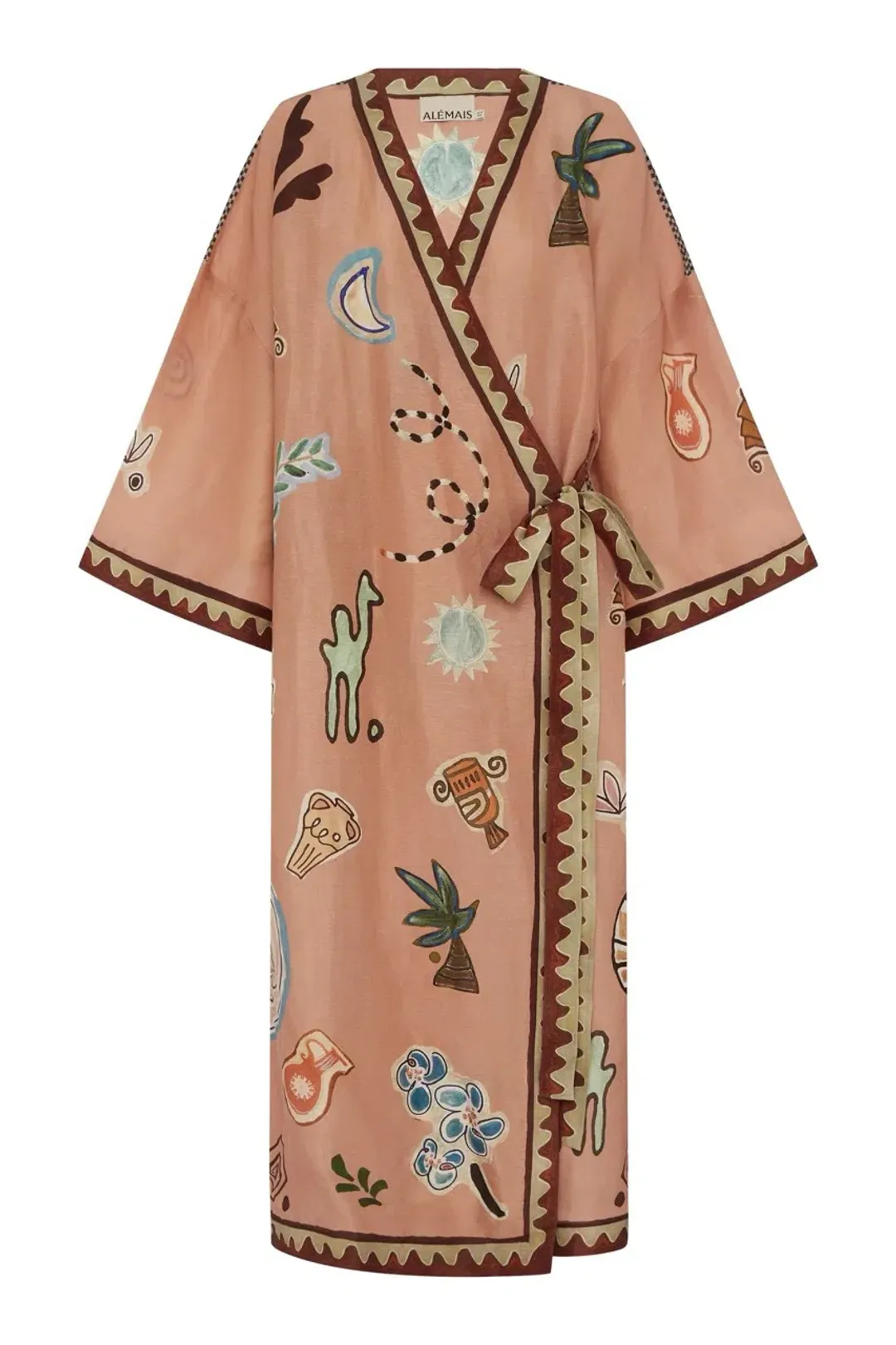 Alemais LAURENCE WRAP MIDI DRESS Size 6 for rent on The Volte - main image