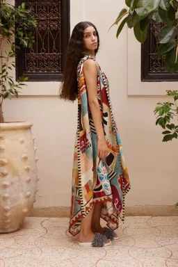 Alemais MICHELLE SCARF SILK MIDI DRESS Size 8 for rent on The Volte - image 2