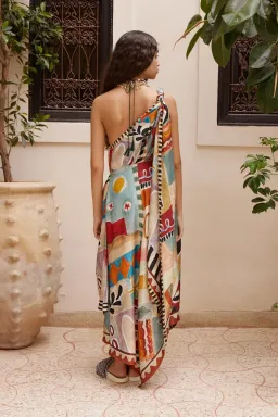 Alemais MICHELLE SCARF SILK MIDI DRESS Size 8 for rent on The Volte - image 3