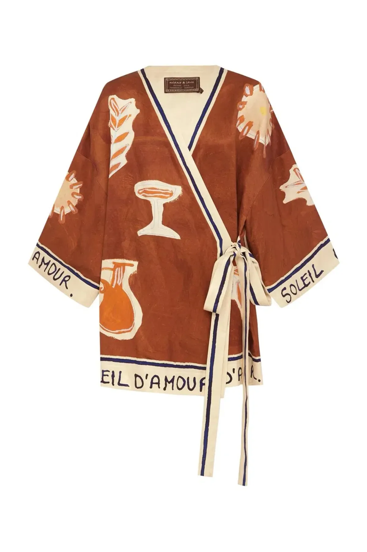 Alemais SOLEIL D'AMOUR WRAP MINI DRESS Size 10 - Image 5