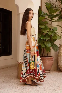 Alemais MICHELLE SQUARE NECK MIDI DRESS Size 10 for rent on The Volte - image 2