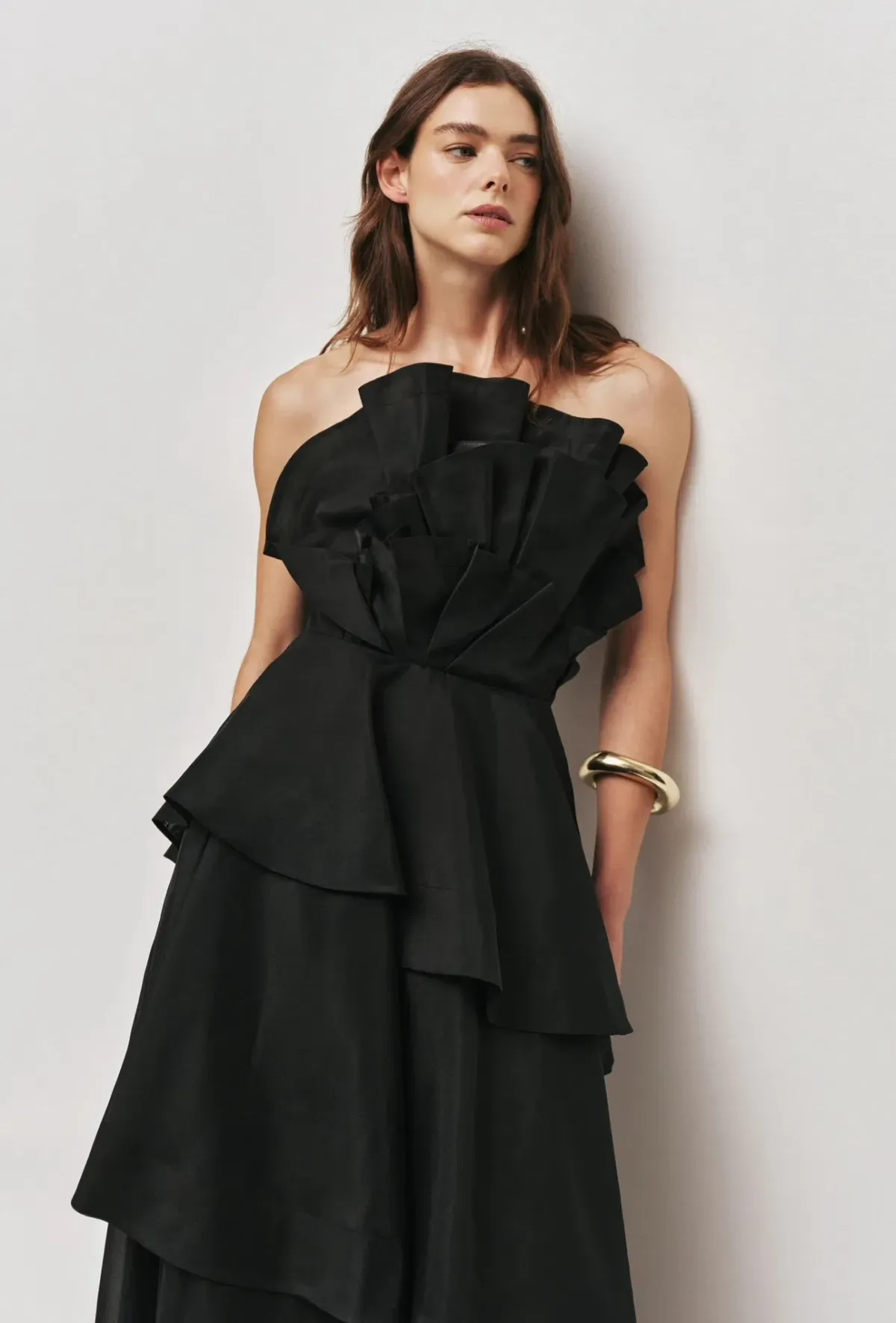 Aje Selestia Gown Size 12 Black - Image 3