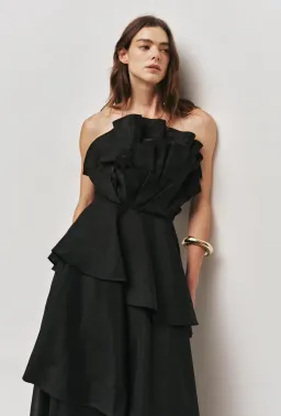 Aje Selestia Gown Size 12 Black for rent on The Volte - image 3