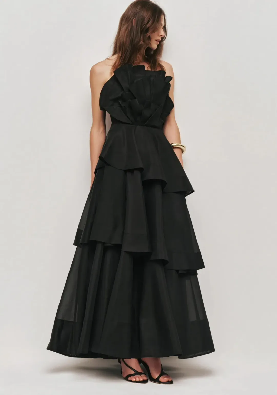 Aje Selestia Gown Size 12 Black for rent on The Volte - main image