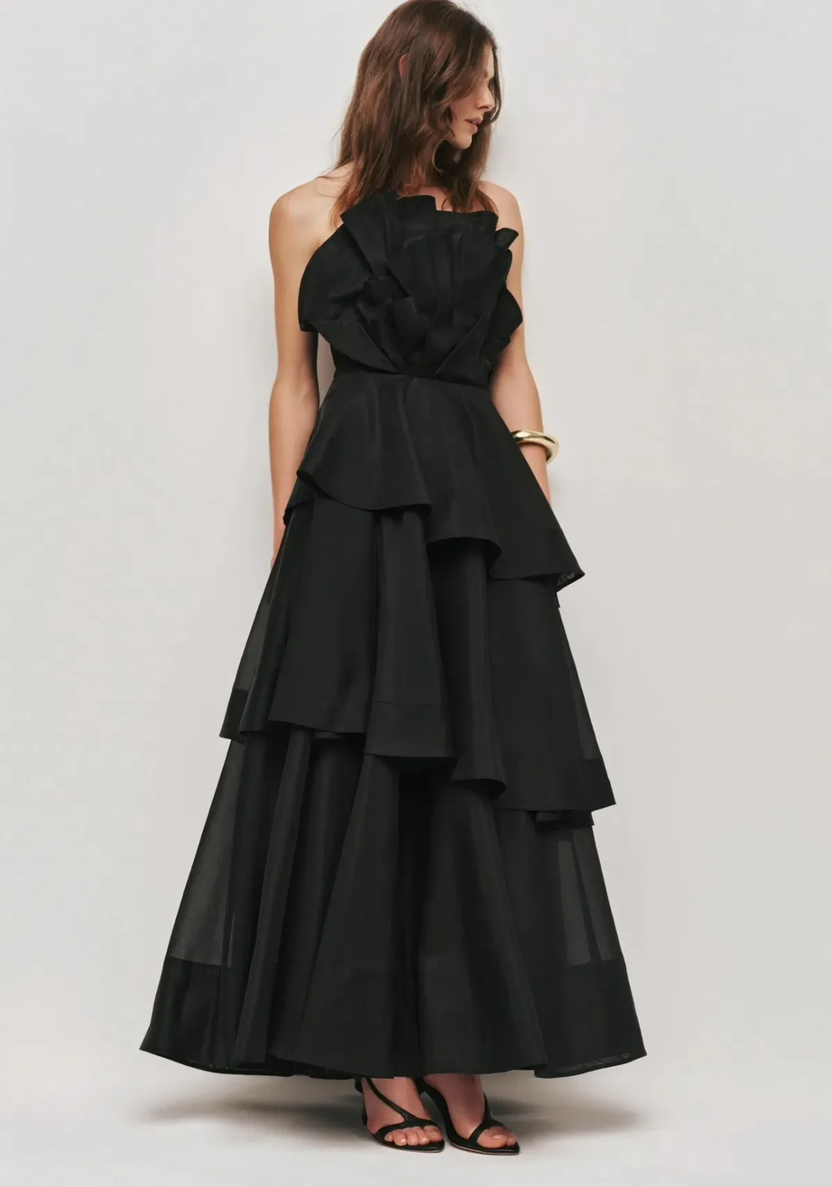 Aje Selestia Gown Size 12 Black - Image 4